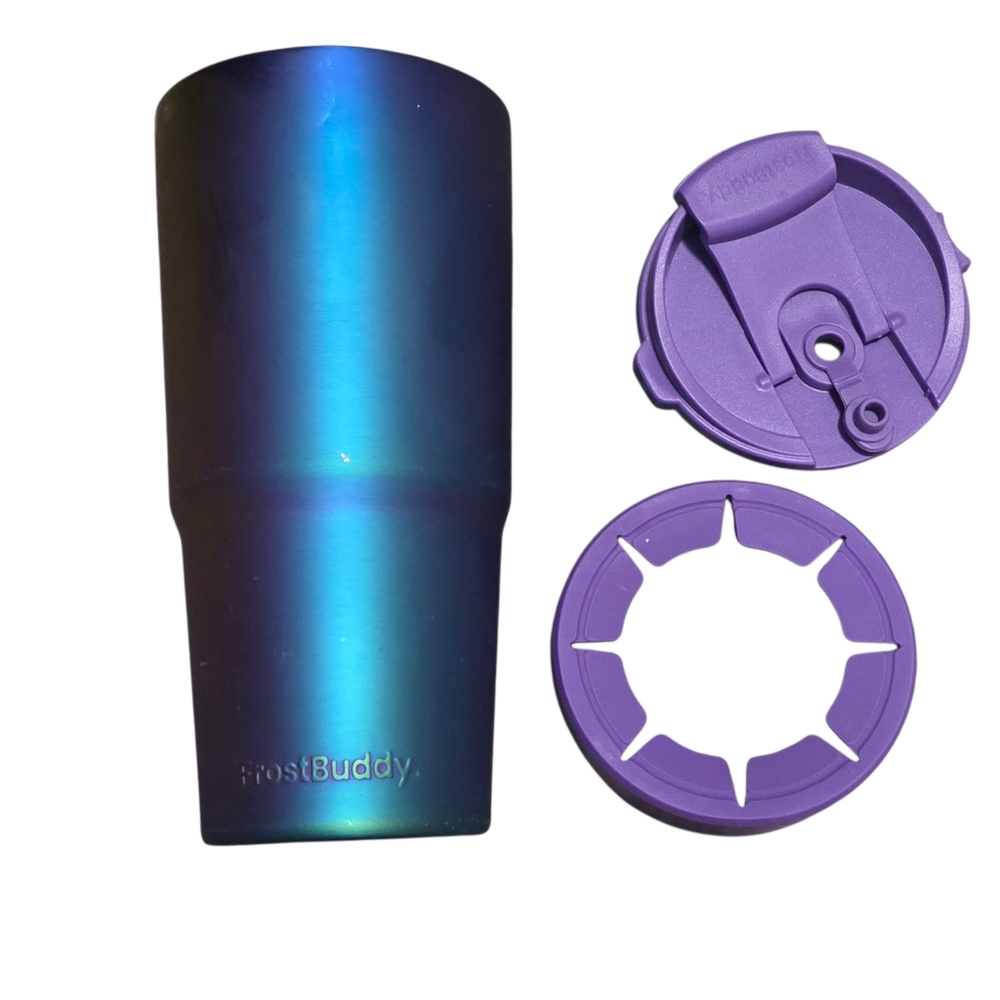 Frostbuddy Nebula Blue and Purple Holographic Versatile Tumbler
